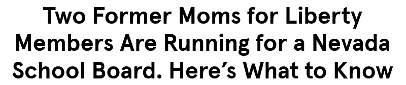 The candidates, Lorena Biasotti &amp; Lydia Dominguez, have no formal experience in education, and at least in one candidate’s history, has been booted from school  district meetings for being disruptive.
them.us/story/former-m…