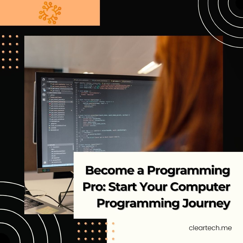 Clear_tech_me's tweet image. Ready to become a pro? 💻 Start your computer programming journey now and gain the skills needed to thrive in tech. 🚀
#ProgrammingPro #LearnToCode #TechSkills