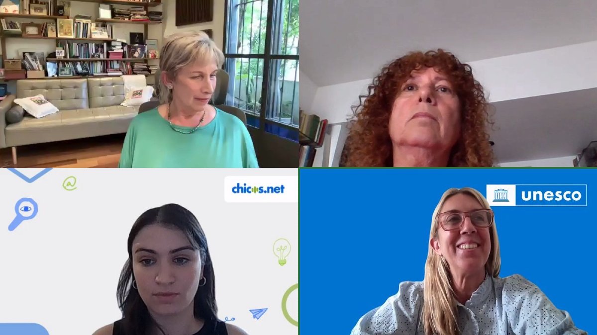 🌐💬 En el evento "Alfabetización mediática e informacional en la era de la IA" organizado por CHICOS-NET 🇦🇷, Zelmira May, Especialista de Educación de UNESCO, destacó que: "todas y todos debemos aprender y desarrollar una alfabetización crítica para el uso de tecnología. Este
