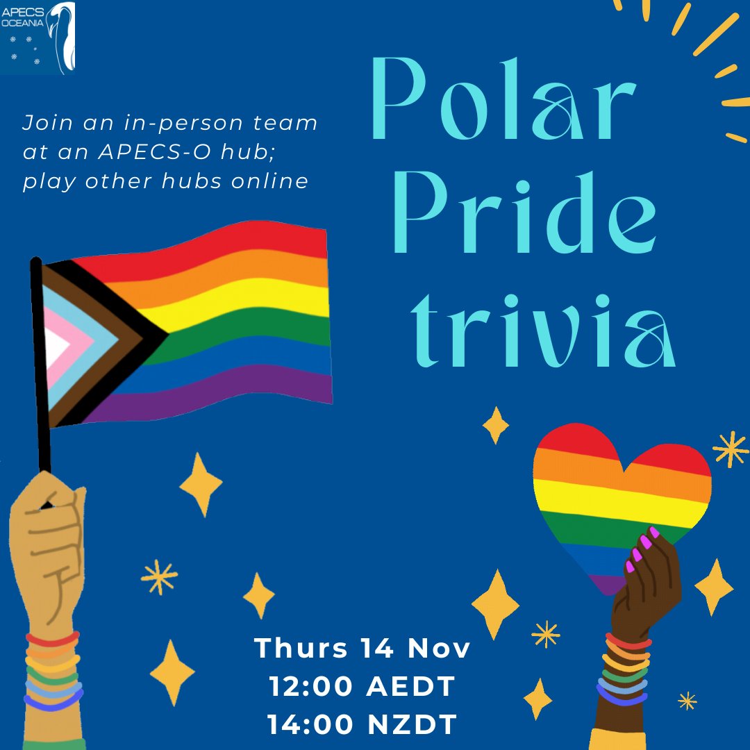 SAVE THE DATE! We're running a hybrid online/IRL trivia event for #PolarPride 🌈 Stay tuned for details on how to sign up next week 🥳