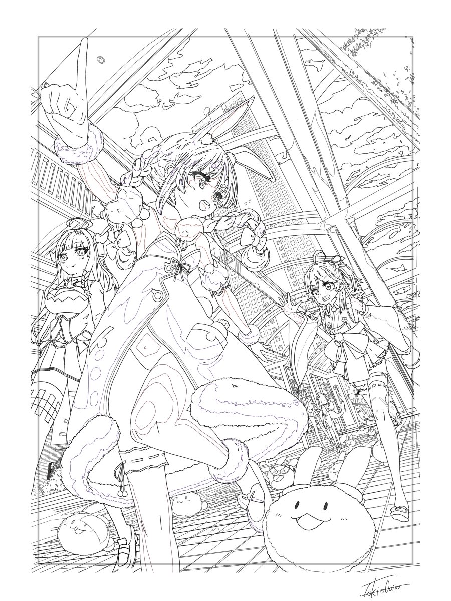 ミリペンで線をいっぱい描くと気持ちいいとされる 