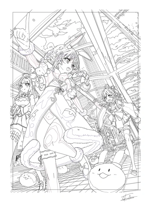 ミリペンで線をいっぱい描くと気持ちいいとされる 
