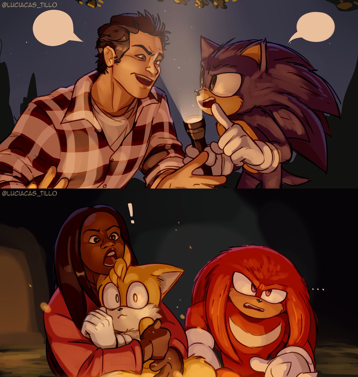 LuciaCas_tillo's tweet photo. My dad used to make up horror stories like nothing with his brother to scare the little ones.

That kinda connection runs deep😔🤚
#SonicMovie3
#SonicMovie #Halloween https://t.co/05M8VZpEb4