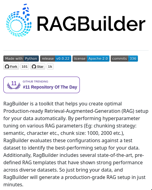 tom_doerr's tweet image. Automatically tunes RAG hyperparams for you