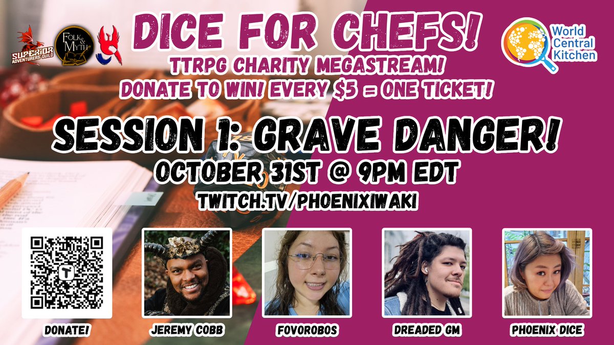 Phoenixiwaki (@phoenixiwaki) on Twitter photo π¨Live soon!
Charity stream for World Central Kitchen!
πFree gift for ALL in chat!
πDonate to influence play & enter prize draw:
tilt.fyi/qlbbYlYoGM
Grave Danger!
With: <a href="/JeremyCobb1/">Jeremy Cobb</a>
<a href="/Fovorobos/">Fovorobos</a>
<a href="/DreadedGM/">Dreaded GM</a> &
<a href="/phoenixdice/">Phoenix Dice</a> β¨
βΆοΈtwitch.tv/phoenixiwaki π¨Live soon!
Charity stream for World Central Kitchen!
πFree gift for ALL in chat!
πDonate to influence play & enter prize draw:
tilt.fyi/qlbbYlYoGM
Grave Danger!
With: <a href="/JeremyCobb1/">Jeremy Cobb</a>
<a href="/Fovorobos/">Fovorobos</a>
<a href="/DreadedGM/">Dreaded GM</a> &
<a href="/phoenixdice/">Phoenix Dice</a> β¨
βΆοΈtwitch.tv/phoenixiwaki
