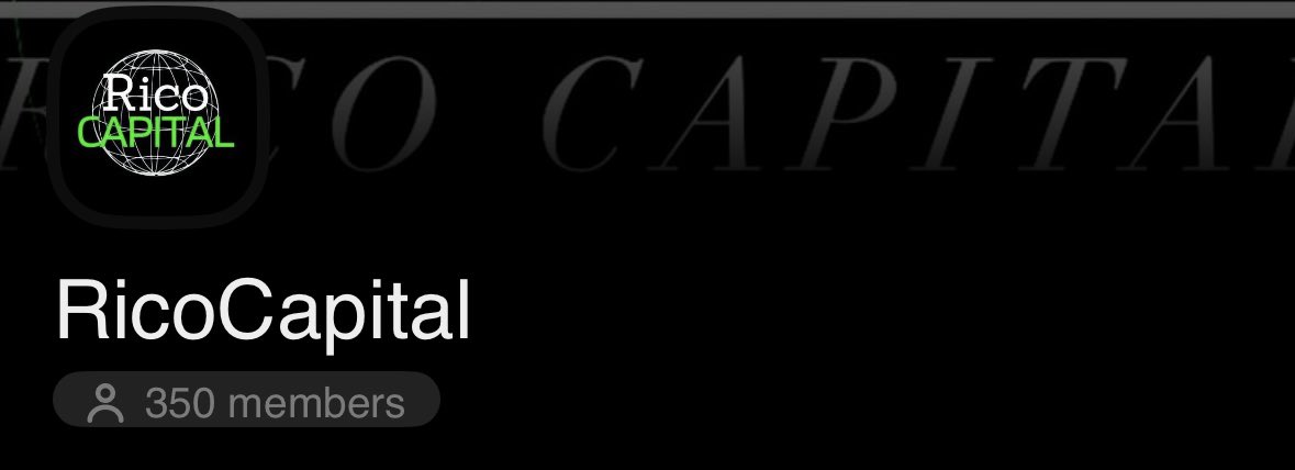 RicoCapital's tweet photo. 350 members STRONG. 
RicoCap family. 💰🔥 https://t.co/8cuYhmejW5