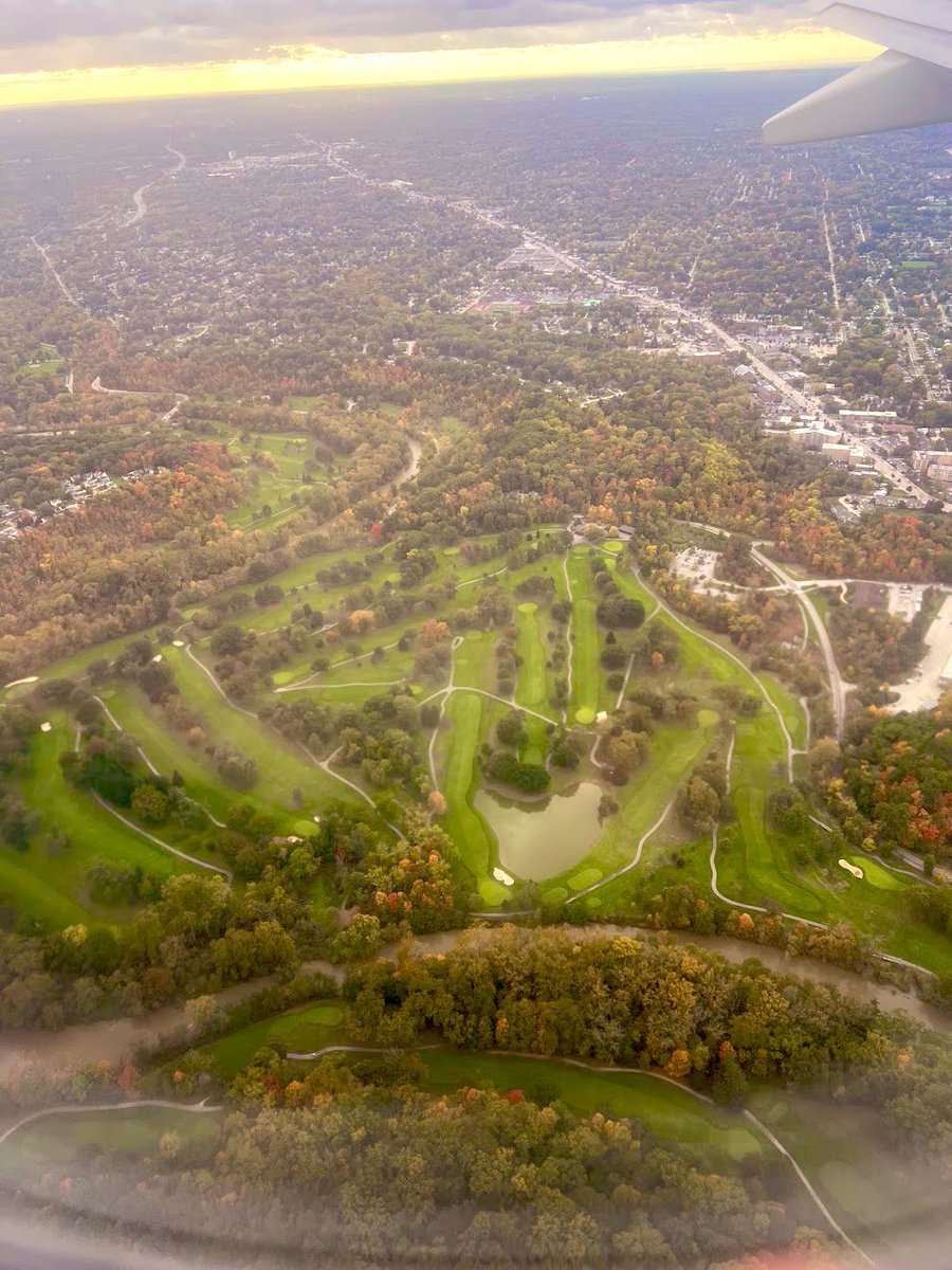 She’s a beaut Clark! On a flight and got to see Big Met in all her glory and 7 &amp; 8 on Little Met. Amazing property by <a href="/clevemetroparks/">Cleveland Metroparks</a>  #BigMet #TheTour