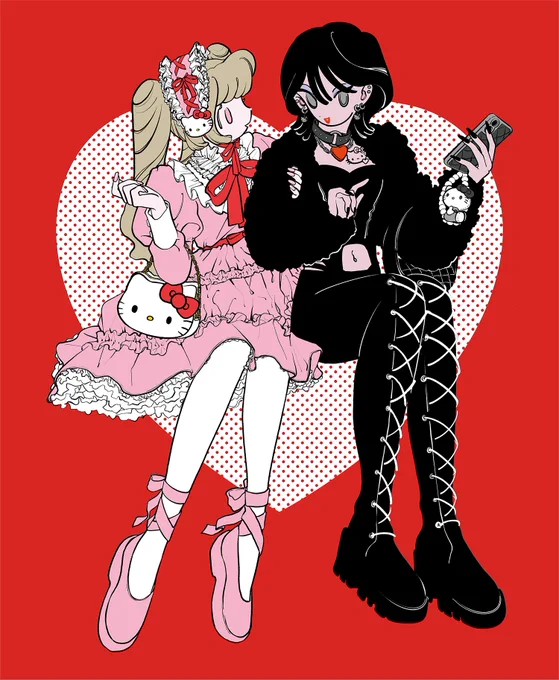 #ハローキティ展 いよいよ本日からです!ぜひ会場のアーティストコラボコーナーで作品を見ていただけたら嬉しいです作品はのオンラインショップで購入が可能になります![作品の購入はこちら↓11/1(金)13:00〜] 