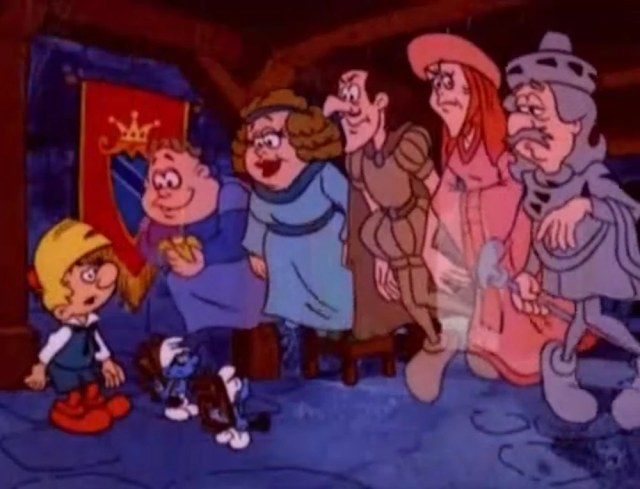 SatMForever's tweet image. The Smurfs (1981): "Smurfing for Ghosts"
Brainy and Clumsy help Peewit deal with an invasion of Fenwick’s annoying ghostly relatives.
#31DaysofSaturdayMorningHalloween