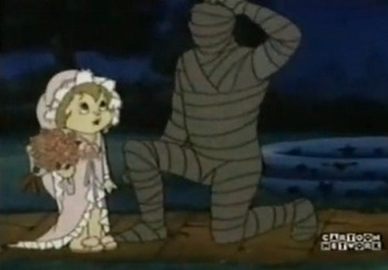 SatMForever's tweet image. Alvin and the Chipmunks (1983): "My Pharaoh Lady"
Brittany puts her chances for carnival queen on the block when she bets a classmate that a pharaoh's mummy will return to life.
#31DaysofSaturdayMorningHalloween