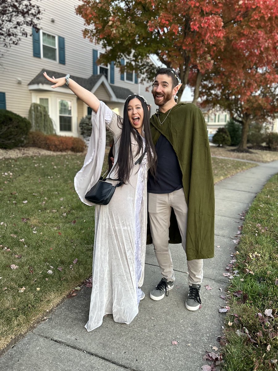 Happy Halloween from Arwen and Frodo!