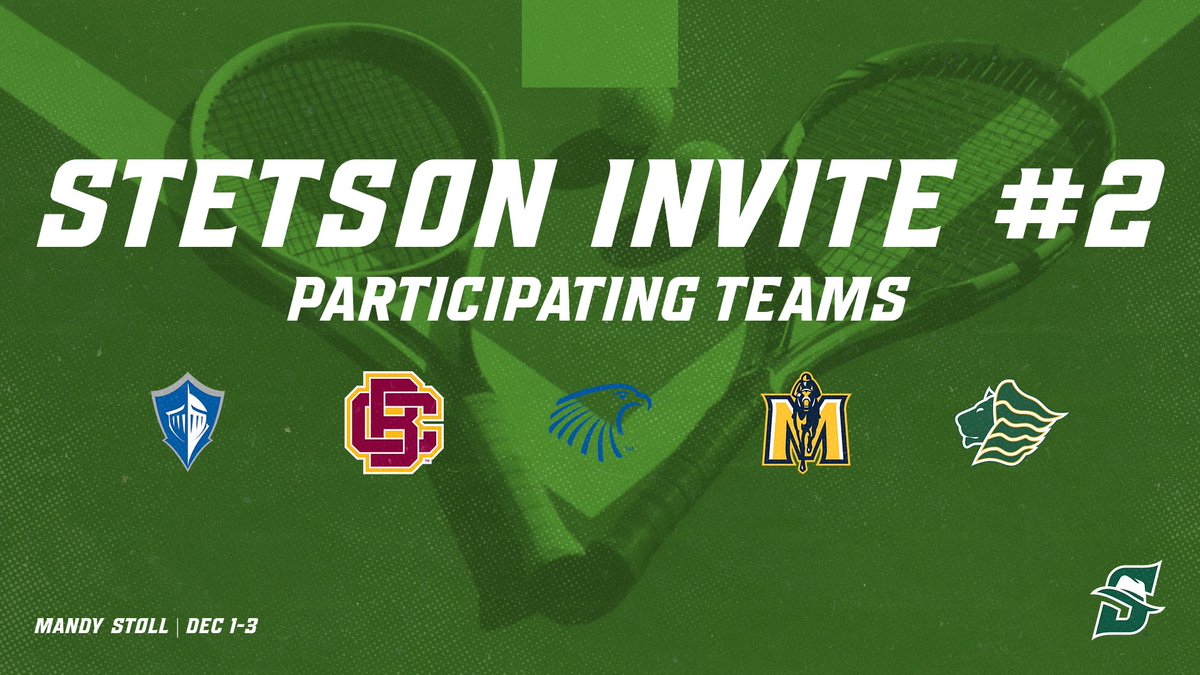 Stetson Invite Starts Tomorrow at the Mandy Stoll Tennis Center

#GoHatters