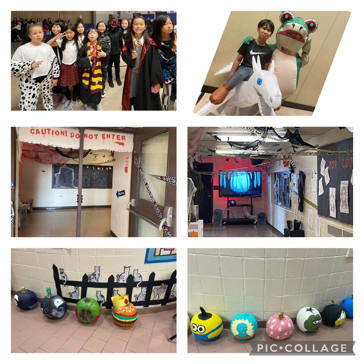sjnycdsb's tweet photo. It was a howling time at SJN! From dancing to decorating pumpkins, walking through the Halloween hallway and just having fun. @laurasawicky @YCDSB https://t.co/RDM00LO8uZ