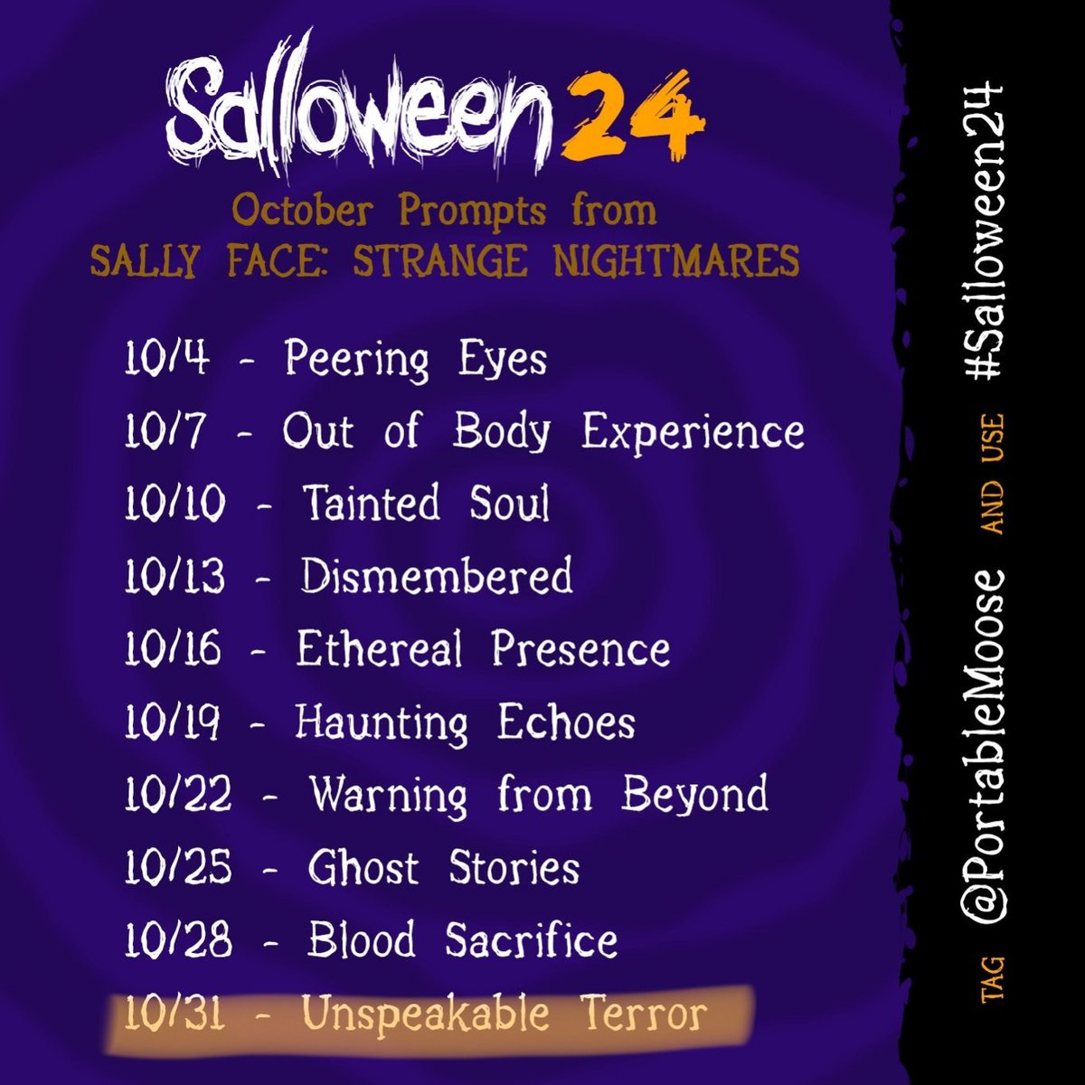 #SALLOWEEN24 : Unspeakable Terror
#SallyFace