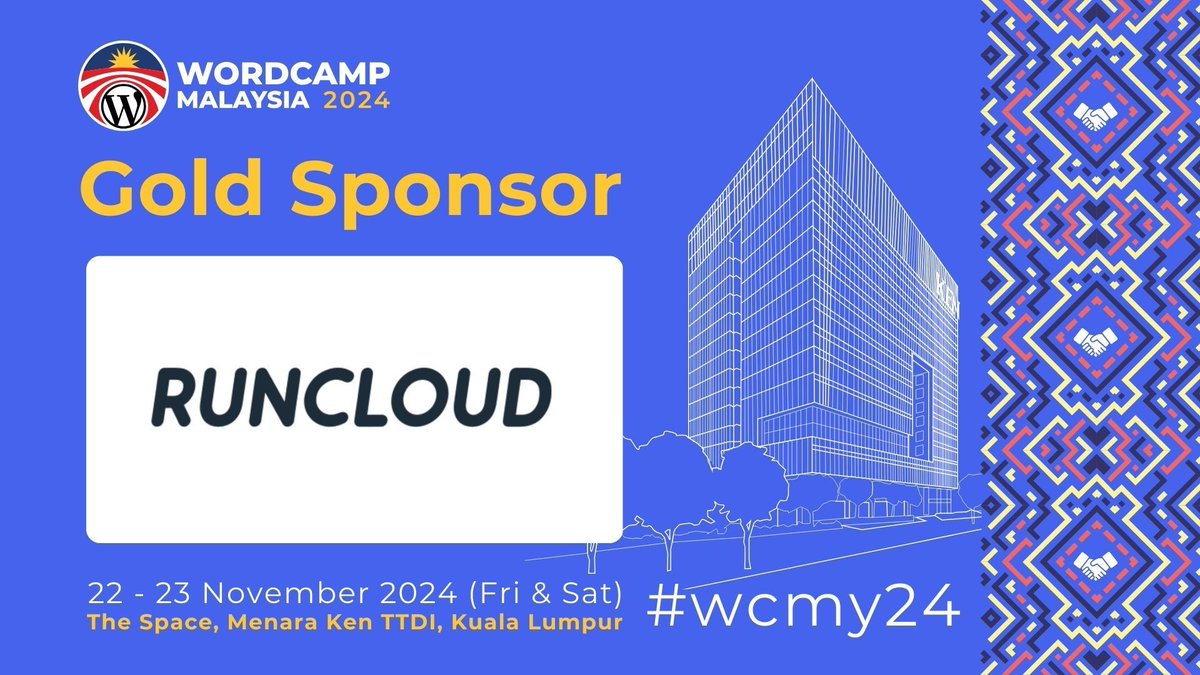 🚀 Big thanks to our Gold Sponsor, <a href="/runcloud/">RunCloud</a>! Your server management platform makes life easier for developers and businesses. We appreciate your support! 🙌 

#WordCampMalaysia2024 #wcmy2024 #WordPress #RunCloud