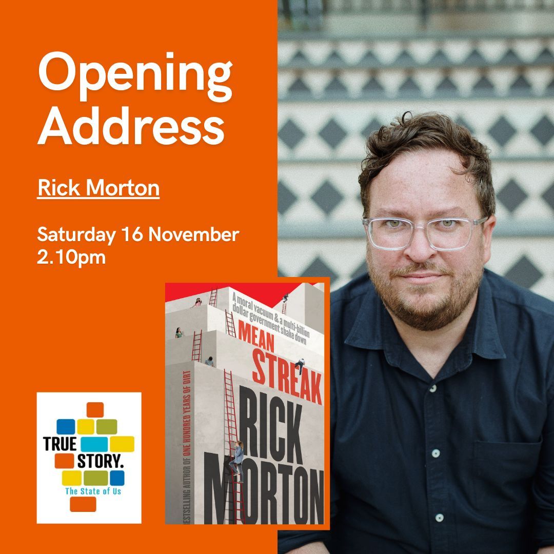 Single session tickets are now on sale for #TrueStoryFestival!

Join Walkley Award-winning writer and reporter Rick Morton for a specially commissioned opening address at 2:10pm, Saturday 16 November. 

Tickets via: events.humanitix.com/true-story-202…