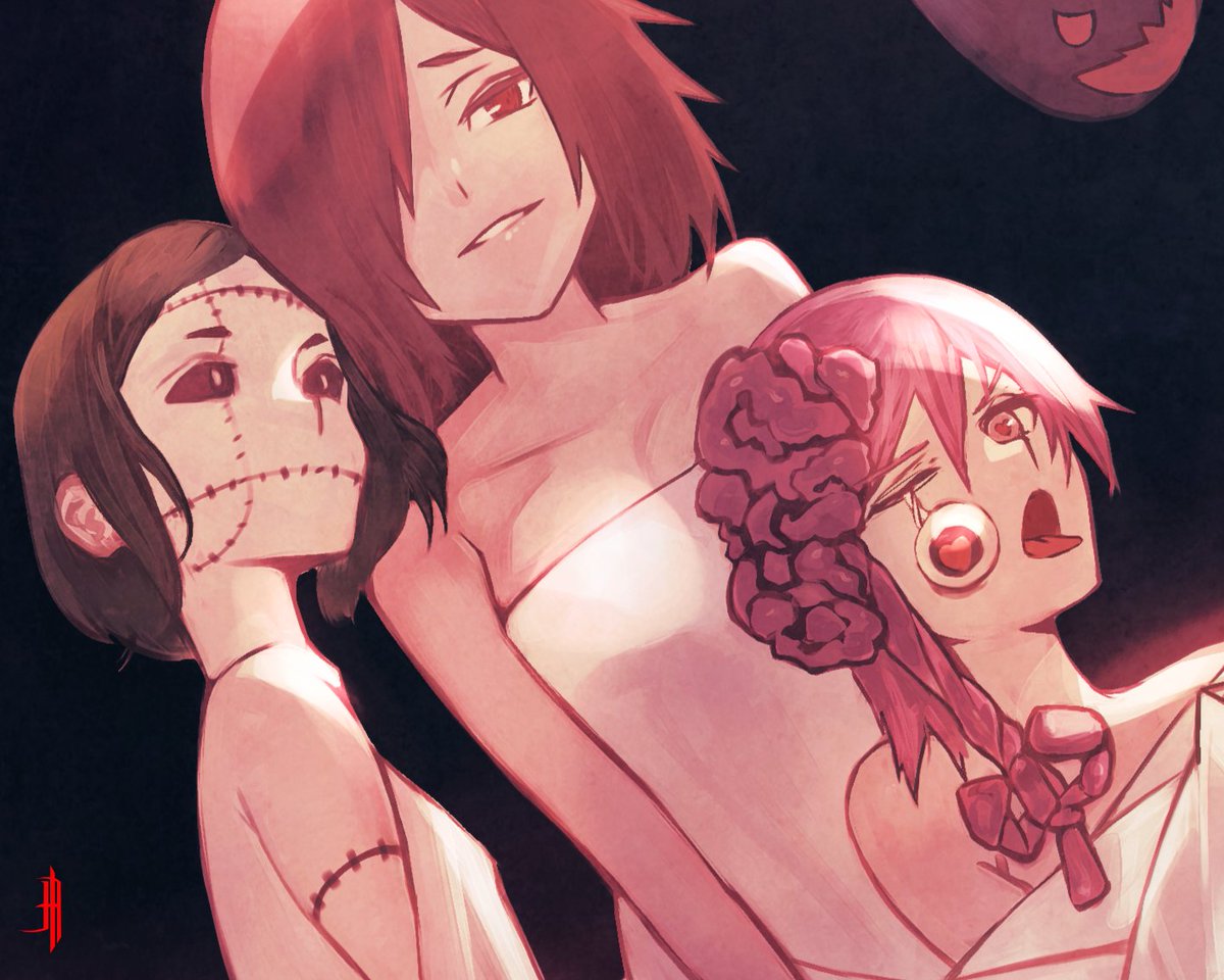 Tsugihagi, Long &amp; Cosmo
#chainsawman 

Happy Halloween 🎃