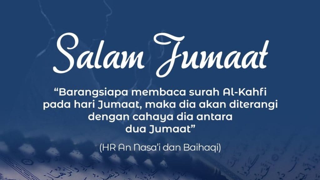 galeridaruliman's tweet image. Hari Jumaat, Bacalah  Al-Kahfi

“Barangsiapa yang membaca Surah Al-Kahfi pada hari Jumaat, maka cahaya akan meneranginya di antara dua Jumaat.” (HR. Al-Hakim dan Al-Baihaqi)

Jadikan hari ini lebih bermakna dengan bacaan Al-Kahfi. 

#pustakadaruliman  #alqurandaruliman #kahfi