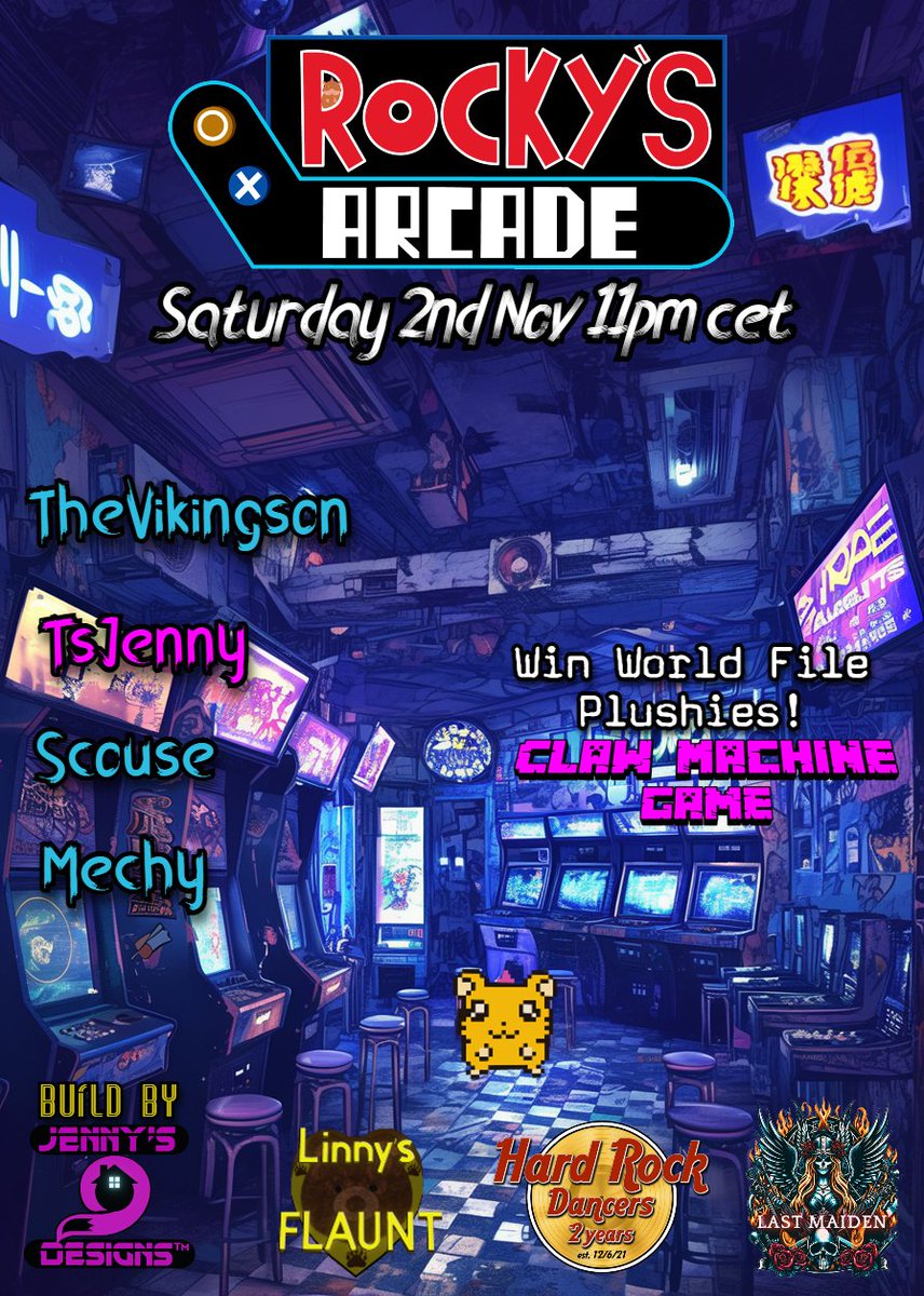 RockyArcade's tweet photo. This weekend event at ▶Rᴏᴄᴋʏ's Aʀᴄᴀᴅᴇ™◀ wonder whos going to clean out the claw machine this week! on #3dxchatgame https://t.co/bOUM4bZwEV