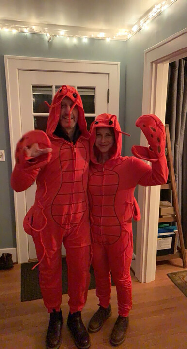 Halloween with my butter half, and we're lobstimistic about Portland's future! A vote for Keith is claws for celebration! Have a safe and spooky Halloween, everyone! 🦞🧈🎃