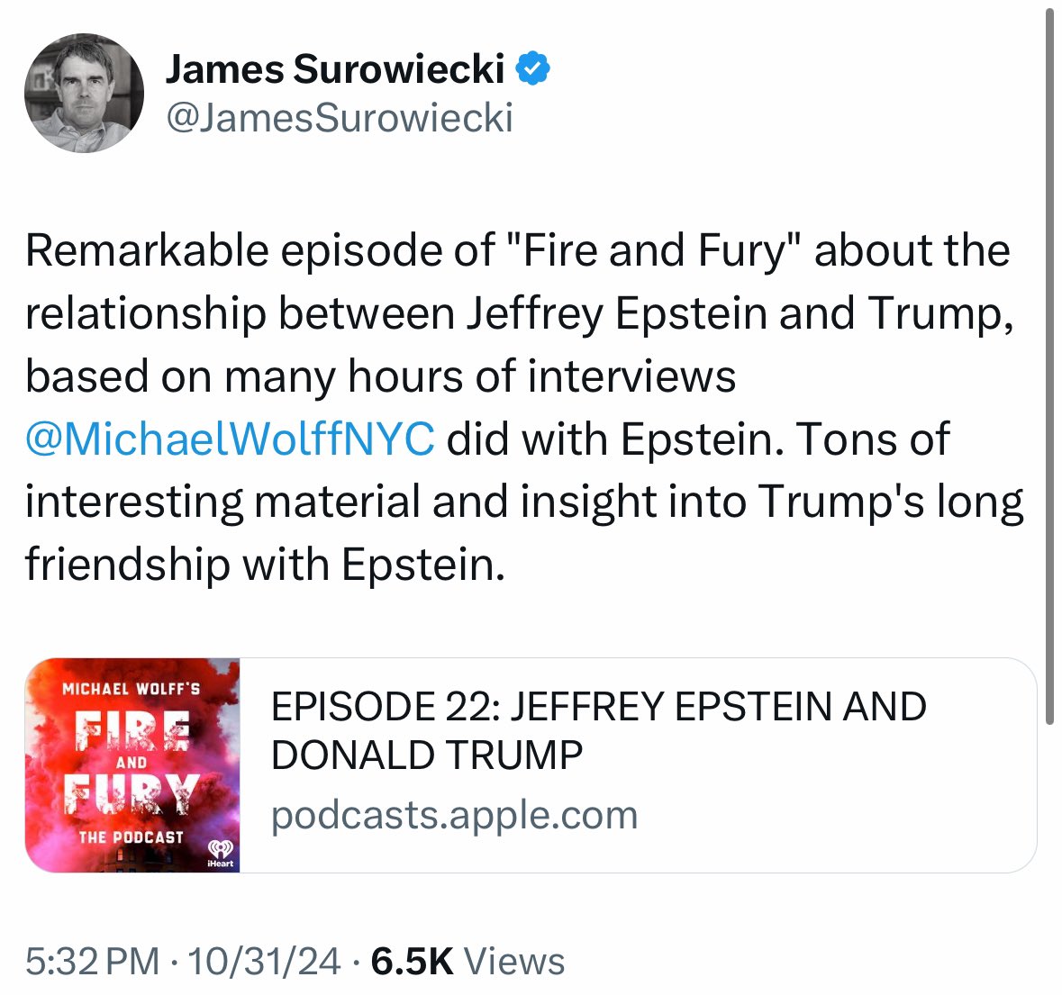 James Surowiecki tweet media