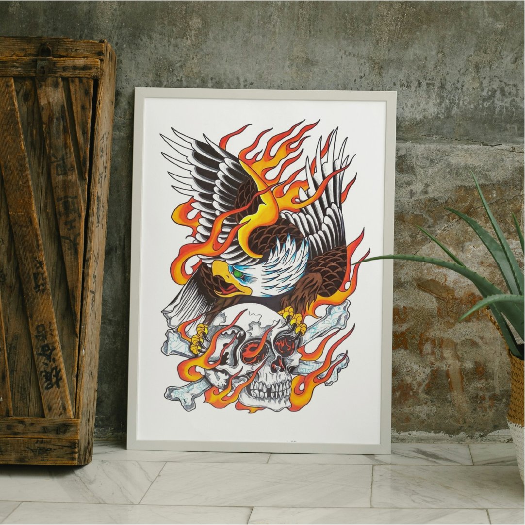 DesignlinaArr's tweet photo. Ilustración recreada basada en los tatuajes al estilo tradicional americano
#recreacion #estilo #traditional #American #tatto #hechoamano #marcadores #ilustracion #illustration #dibujo #diseño #design https://t.co/nXDNbv5pg5