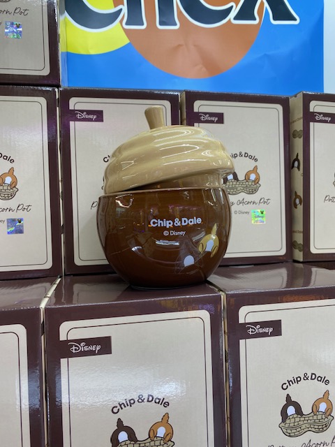 ディズニー チップとデール 陶器 パイナップル 小物入れ セトクラフト2