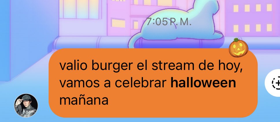 📲⚫ | Cry a través de su chat de difusión en Instagram 

Mañana tendremos el especial halloween 🎃🕷️