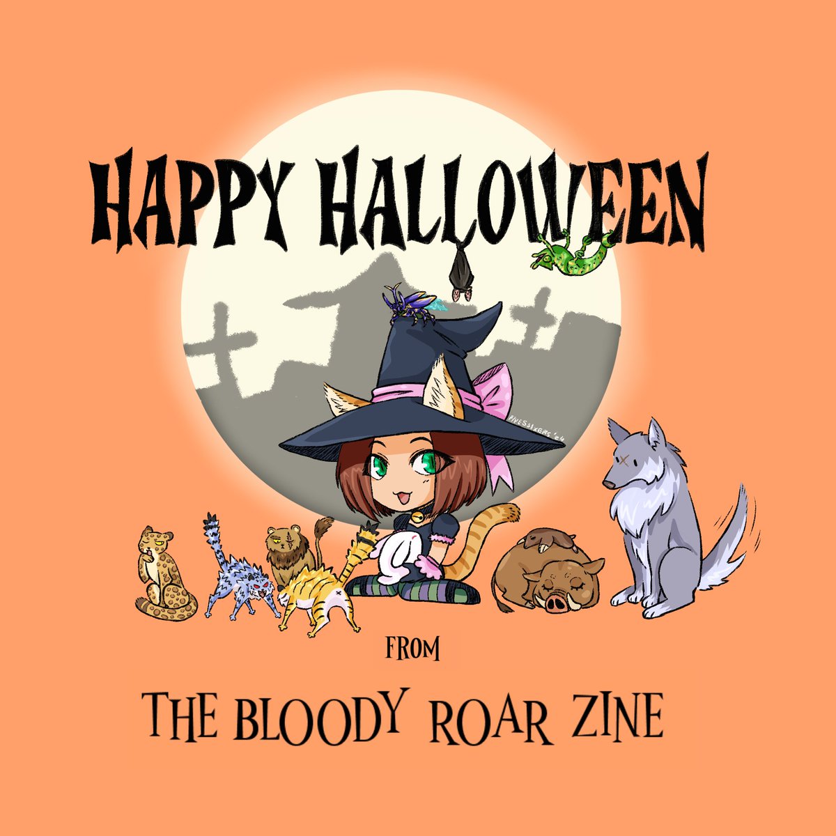 blrfanzine's tweet image. Happy Halloween from the Bloody Roar Zine!
🎨: @five5sixers 

#bloodyroar #ブラッディロア #fgcart #zine
