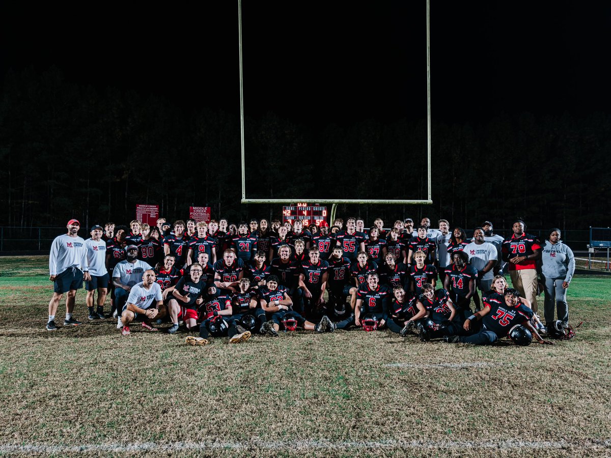 JV Final. 

Mustangs 42 
Cary 0

10-0 JV Conference Champions

#FAM1LY | #F1GHT | #MIDDLECREEK