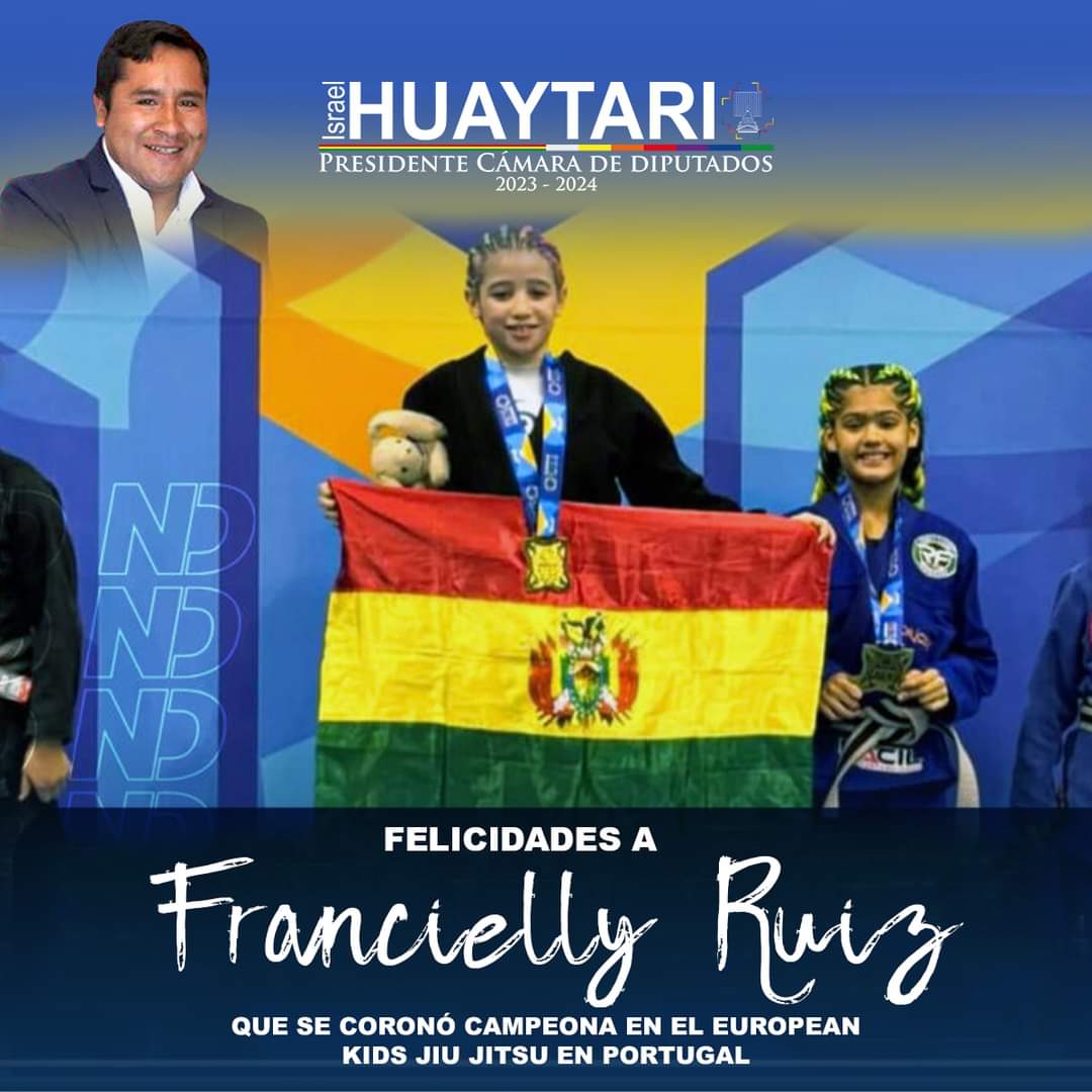 IsraelHuaytari's tweet photo. En nuestro país, se están formando niños y jovenes con espíritu triunfador; orgullosos de ser bolivianos... ¡Felicidades a nuestra ganadora!
#IsraelHuaytariC39
#presidentedediputados https://t.co/VgG11ELPM1