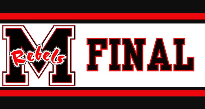 RebelRadioMHS's tweet photo. With 1:04 to go in the game your Red Rebels get a huge defensive stop on 4th down and are now in victory formation. Let’s go Rebels! Victory for the RED REBELS HERE TONIGHT! What a comeback!!! Final score is 28-21 Maryville! #gorebels #rebelradio https://t.co/RLp3saPlVh