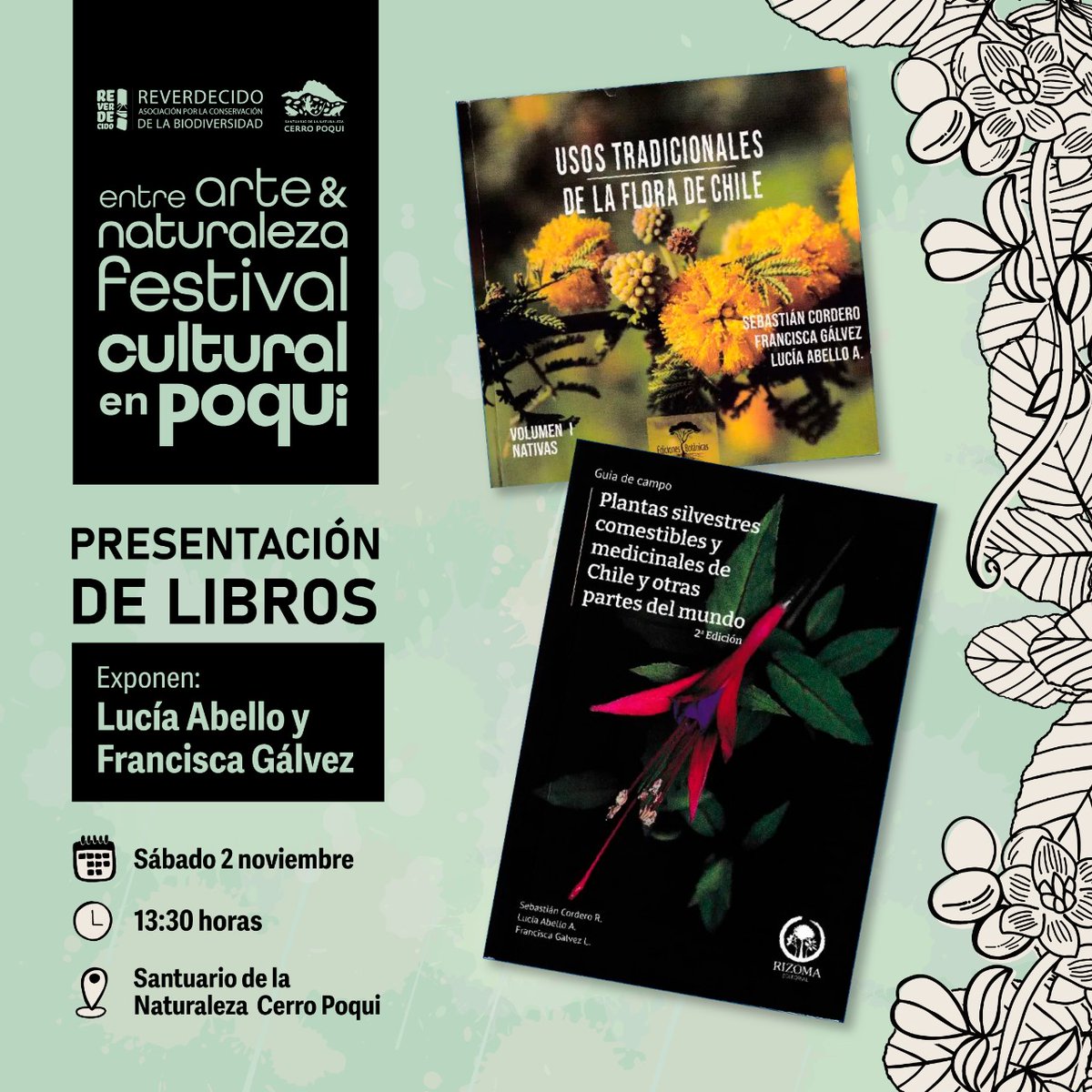 De bibliotecas, lecturas, naturaleza, libros... (@btcasylecturas) on Twitter photo Atractivo panorama biodiverso es lo que ofrece el #SantuarioCerroPoqui en la comuna de #Coltauco para este sábado 02/nov, ocasión en que se presentarán los libros que se aprecian en la imagen. Cordialmente invitadas(os). <a href="/patrimonio_cl/">Patrimonio_cl</a> <a href="/BibliotecasSNBP/">Bibliotecas Públicas</a> <a href="/MeteoOhiggins/">ᗰᕮTᕮO OᕼIGGIᑎS</a> <a href="/chilebosque/">Chilebosque</a> Atractivo panorama biodiverso es lo que ofrece el #SantuarioCerroPoqui en la comuna de #Coltauco para este sábado 02/nov, ocasión en que se presentarán los libros que se aprecian en la imagen. Cordialmente invitadas(os). <a href="/patrimonio_cl/">Patrimonio_cl</a> <a href="/BibliotecasSNBP/">Bibliotecas Públicas</a> <a href="/MeteoOhiggins/">ᗰᕮTᕮO OᕼIGGIᑎS</a> <a href="/chilebosque/">Chilebosque</a>