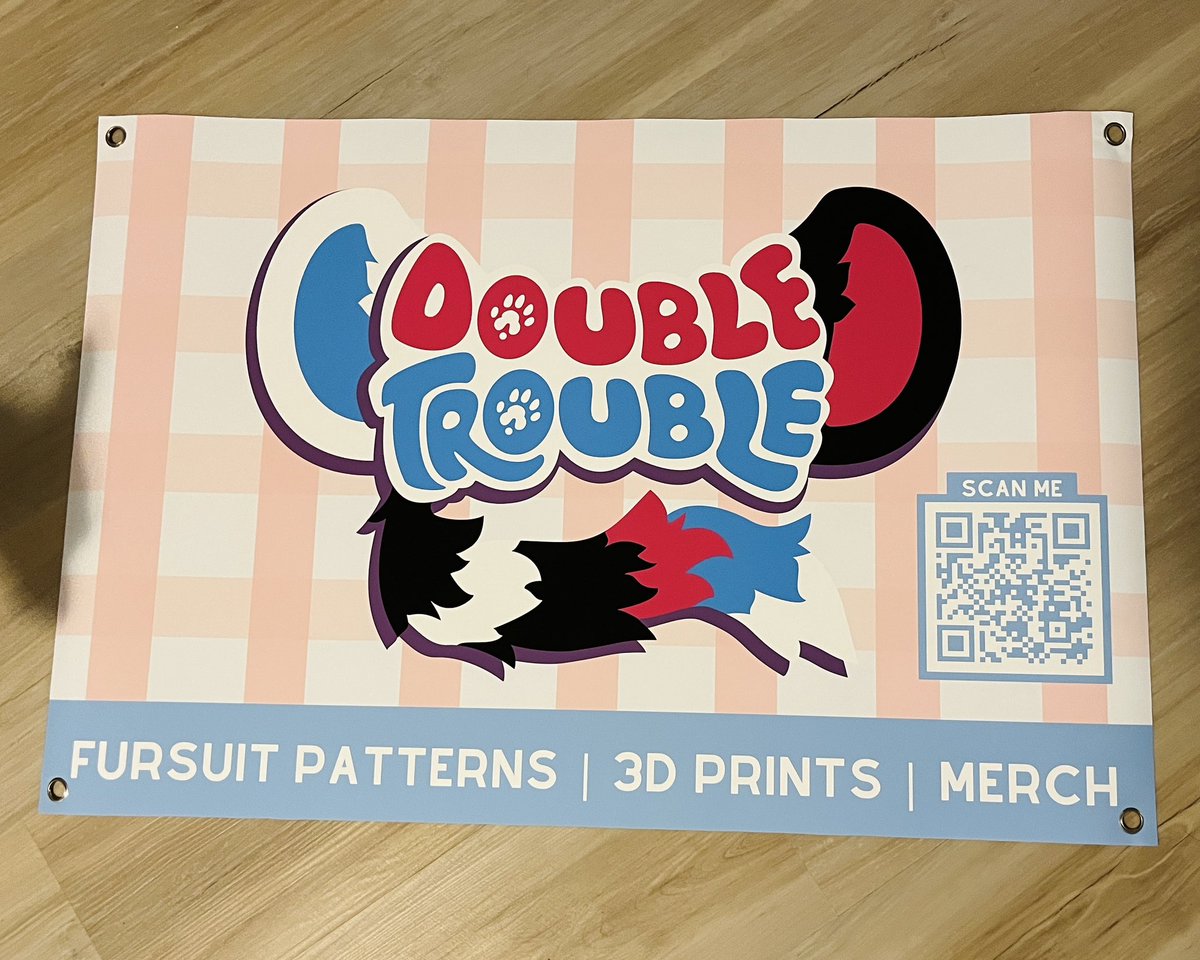 fursuitpatterns's tweet photo. 🩷🩵Your favorite Twin Ferrets will be vending @FurpocalypseInc this year in the artist alley!  

Please stop by our table to show your support tomorrow and Saturday!! 🩵🩷 https://t.co/XCHoW9UENS
