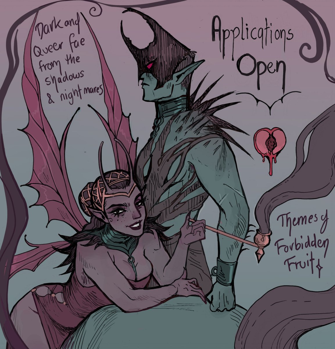 Dark fairies- zine tweet media