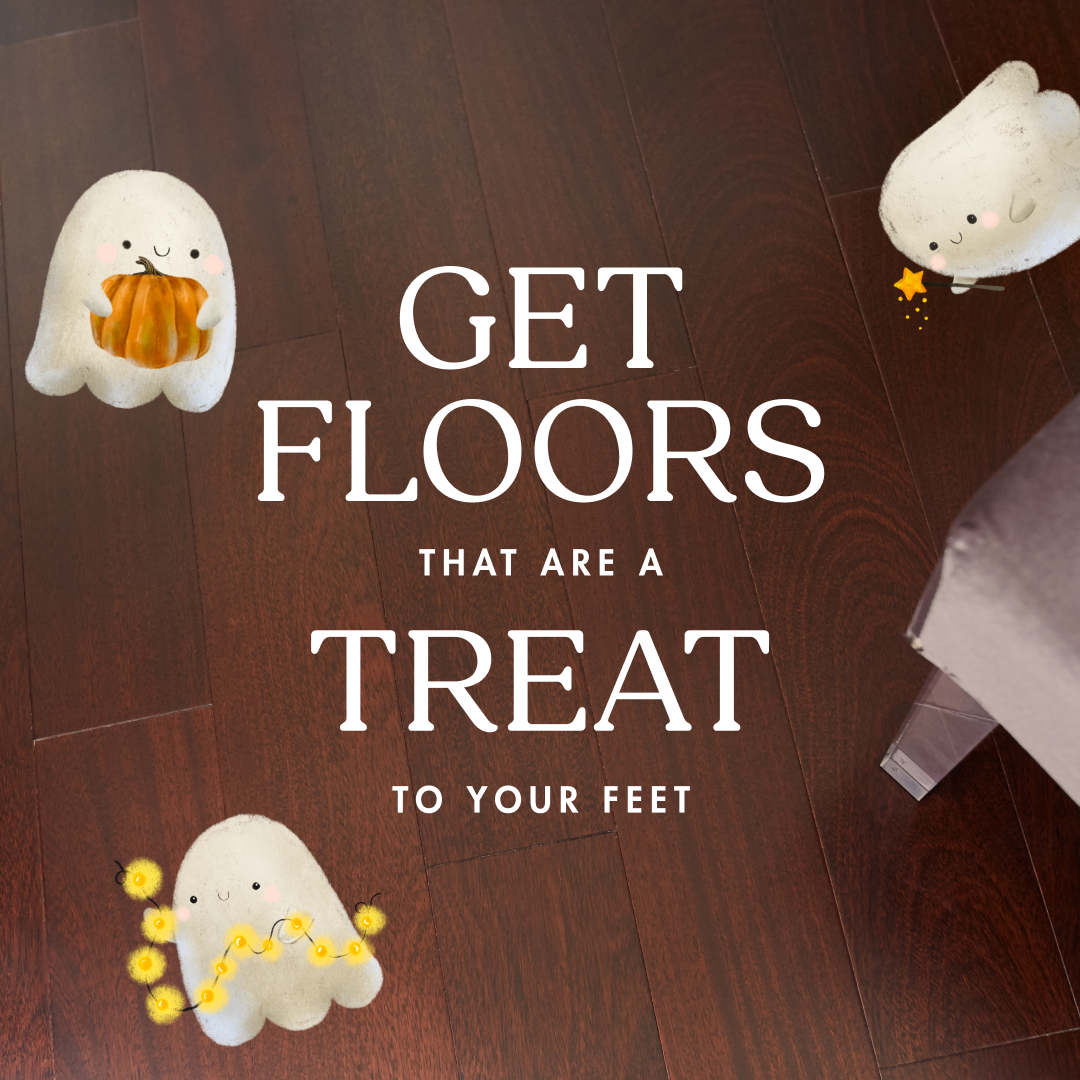 Time to scare away those old floors! Happy Halloween 👻
