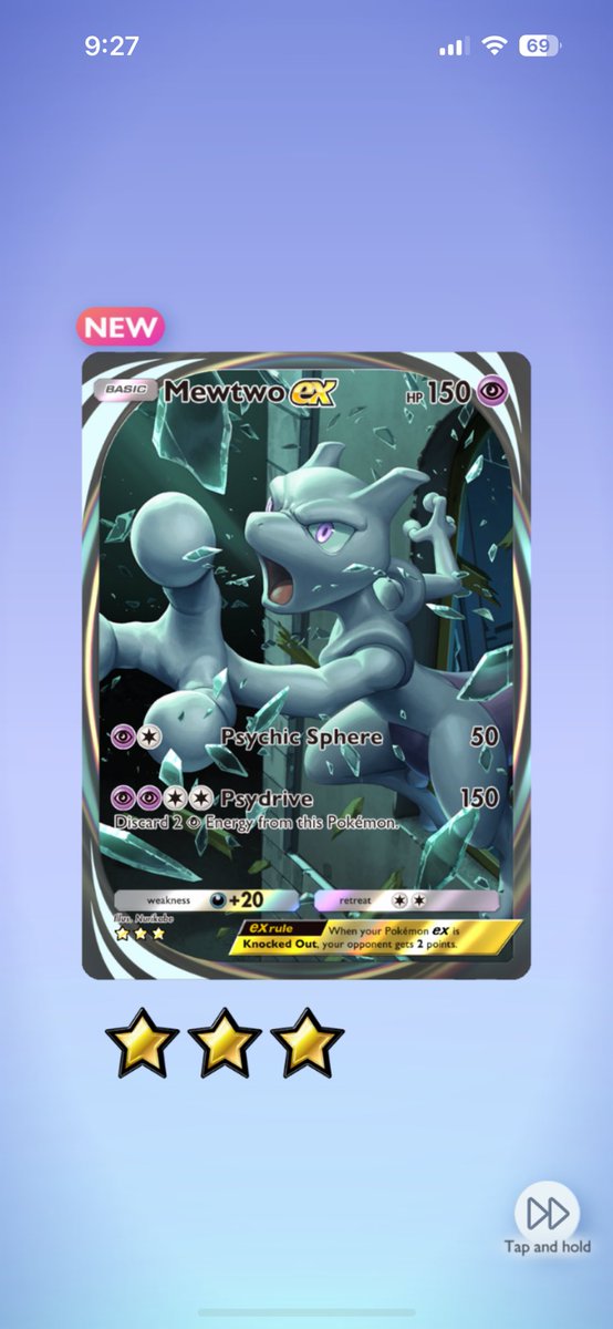 Vortexzz1's tweet image. Day two of #PokemonTCGPocket 

My first Animated Card 🎉