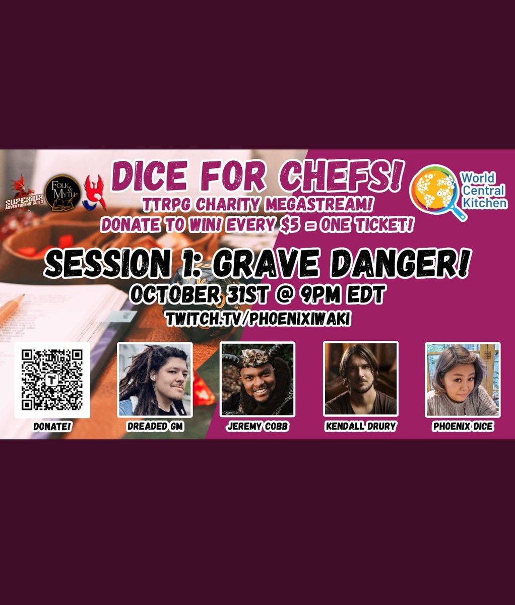 Unfortunately I won't be able to join this one after all. But I encourage everyone to tune in and donate to an amazing cause. <a href="/phoenixiwaki/">Phoenixiwaki</a>