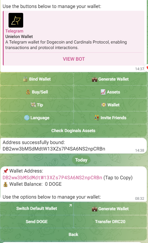 swjieien's tweet photo. @unielonwallet @doge_fdn DB2ww3bMSdMdtW13XZs7P4SA6NS2npCRBn https://t.co/rH1j4MUc59