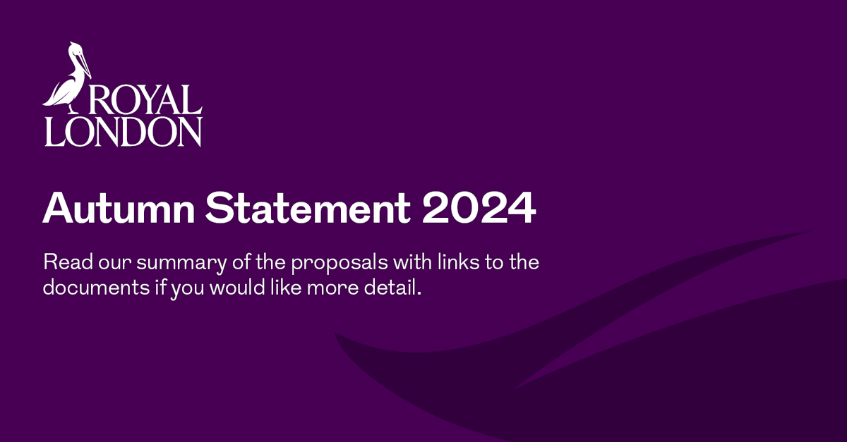 Read our Royal London technical team experts' takeaways and insights on the Budget.

Available to read now: ow.ly/XjHF50TWGCw

#AutumnStatement #AutumnBudget #Chancellor