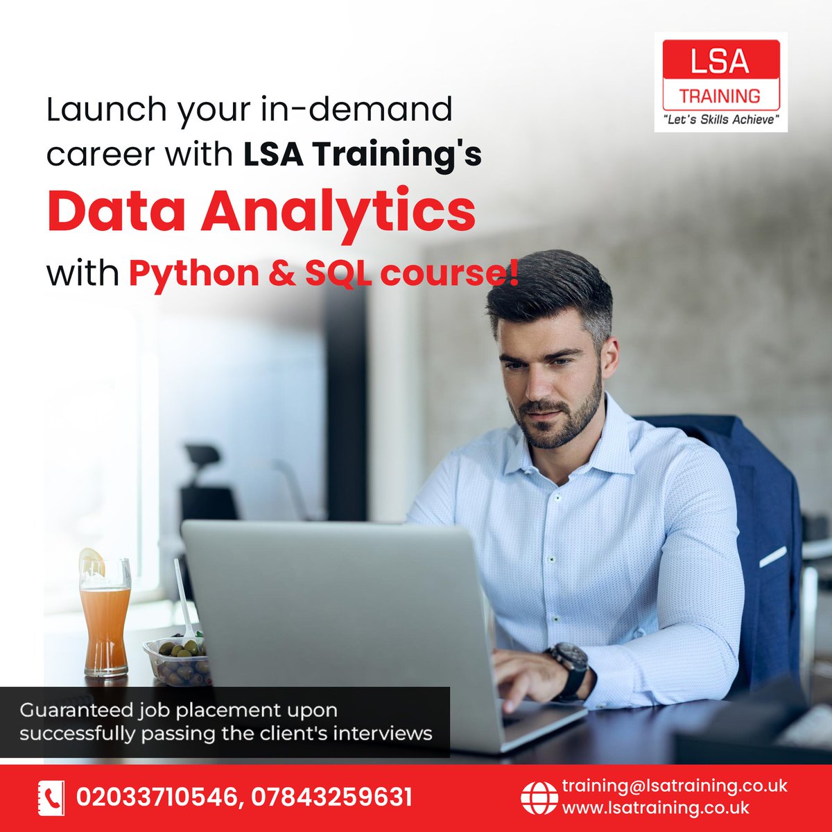 LSATRAINING's tweet image. lsatraining.co.uk/store/Data-Ana…
Kickstart your career in data with LSA Training's Data Analytics with Python and SQL course! Gain hands-on skills in analyzing, interpreting, and visualizing data—tools essential for today’s data-driven roles.
#Pythononlinecourse #SQL #LSATraining