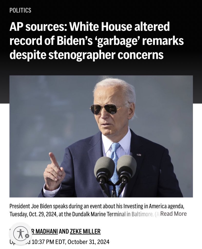 libsoftiktok's tweet photo. If you’re shocked that the White House illegally altered Biden’s “garbage” comment just wait till you hear what else they altered…

Crime statistics

Number of illegal border crossings

Number of new jobs created https://t.co/WckP7sNOHk