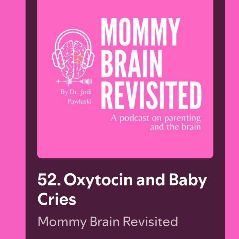 JodiPawluski's tweet photo. New episode of Mommy Brain Revisited Podcast has dropped! 🤩

52. Oxytocin and Baby Cries with Dr Silvana Valtcheva @SValtcheva ! It’s a good one.

 We talk all things #oxytocin #maternalbrain #babycries #neurocircuitry ! A must listen. 

🎧 : https://t.co/1J5aVBl8P8 https://t.co/cXFNCXX6Hw