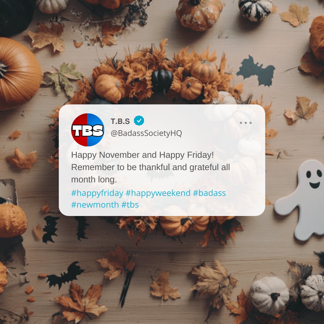 SmellsGaming's tweet photo. Happy November and Happy Friday, everyone! ๐
As we start this new month, letโs appreciate the big and little things in life. Letโs fill November with gratitude, kindness, and good memories! ๐
#TBS #NovemberIsHere #NewMonth #HappyFriday https://t.co/aXtOX7Z0Tq