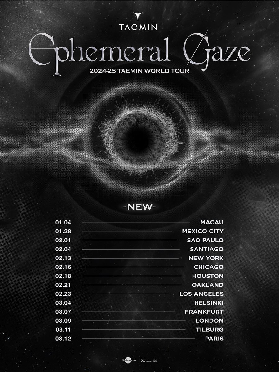 KpopInParis's tweet photo. [CONCERT]

@TAEMIN_BPM soliste et membre de #SHINee sera a Paris le 12 mars 2025 danq le cadre de sa tournée 'Ephemeral Gaze' !

#TAEMIN
#WORLD_TOUR
#Ephemeral_Gaze https://t.co/1yW0Vb5nKM