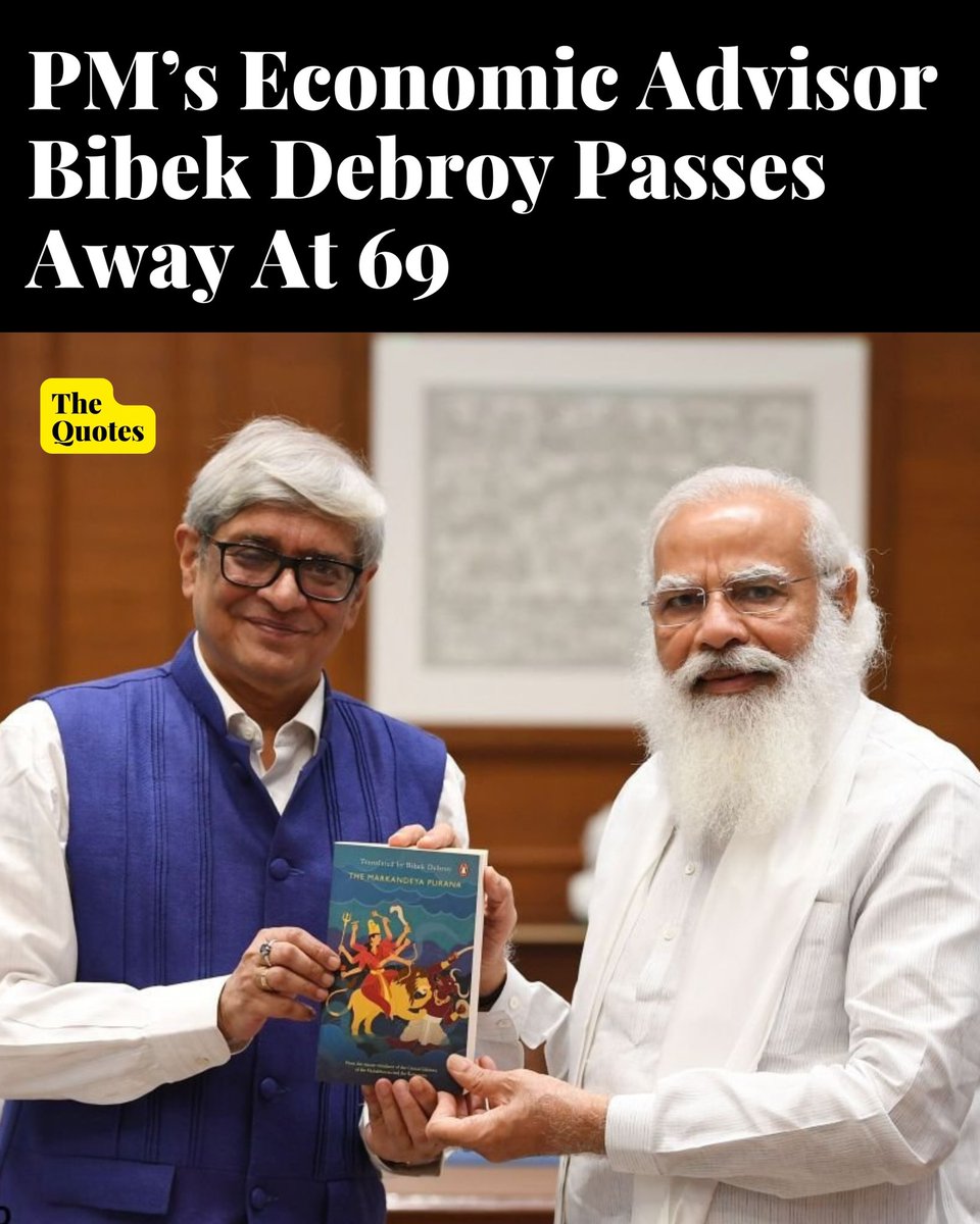 Known for his pivotal role in shaping India’s economic policies, Debroy was celebrated for his contributions to macroeconomics, public finance, and economic reform.

#BibekDebroy 

Read the details here ➡️ thequoteslive.com/economist-and-…
