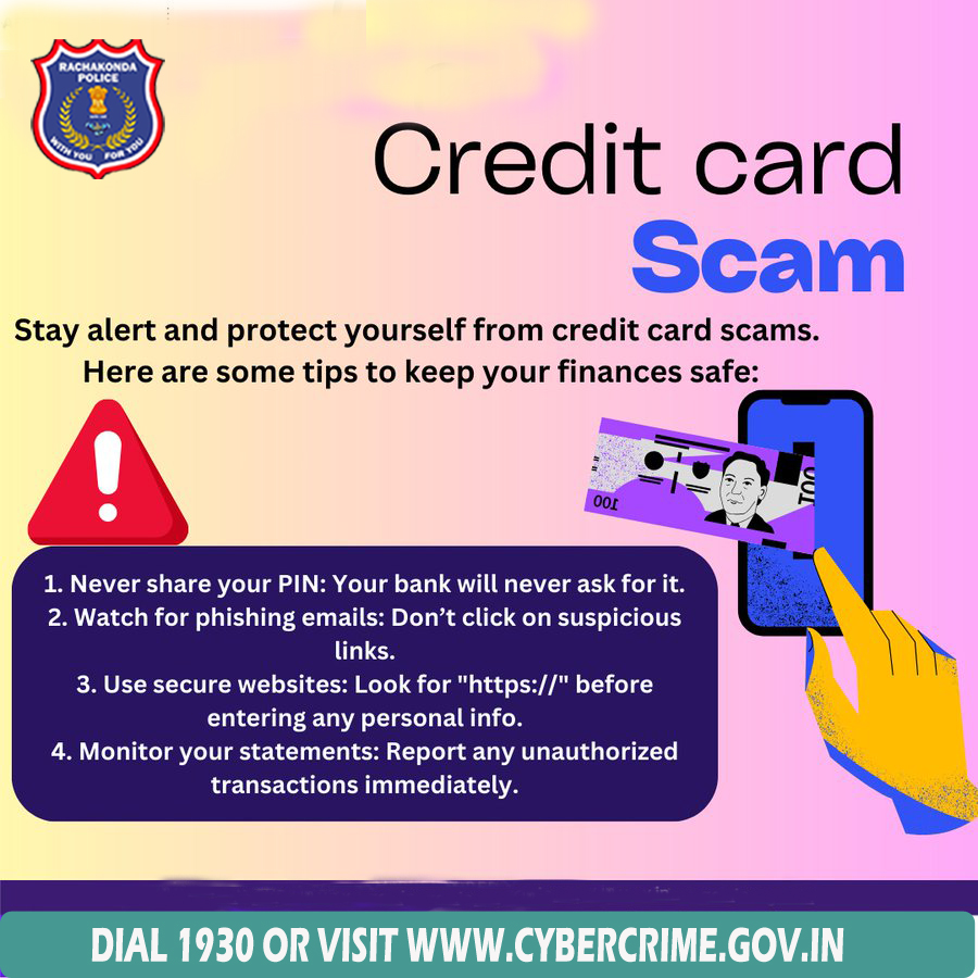 #Rachakonda cyber crimes
📷Be alert!
#Report Cyber crime complaints at  #Dial 1930  #cybercrime at cybercrime.gov.in <a href="/RachakondaCop/">Rachakonda Police</a> 
Our Official Pages links  : 
Face book : facebook.com/cybercell.rach….
You tube : youtube.com/@CyberCrimeRac…
Instagram : instagram.com/cybercrime_rac…