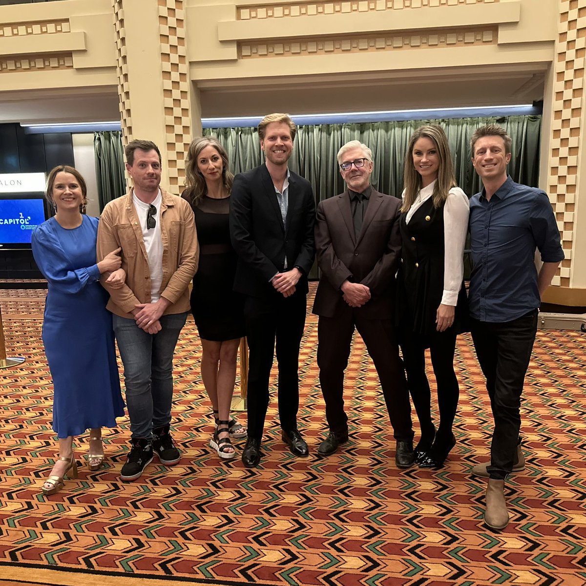 Solid lineup at <a href="/wheelercentre/">The Wheeler Centre</a>’s launch of <a href="/shaunmicallef/">Shaun Micallef</a>’s new book last night.