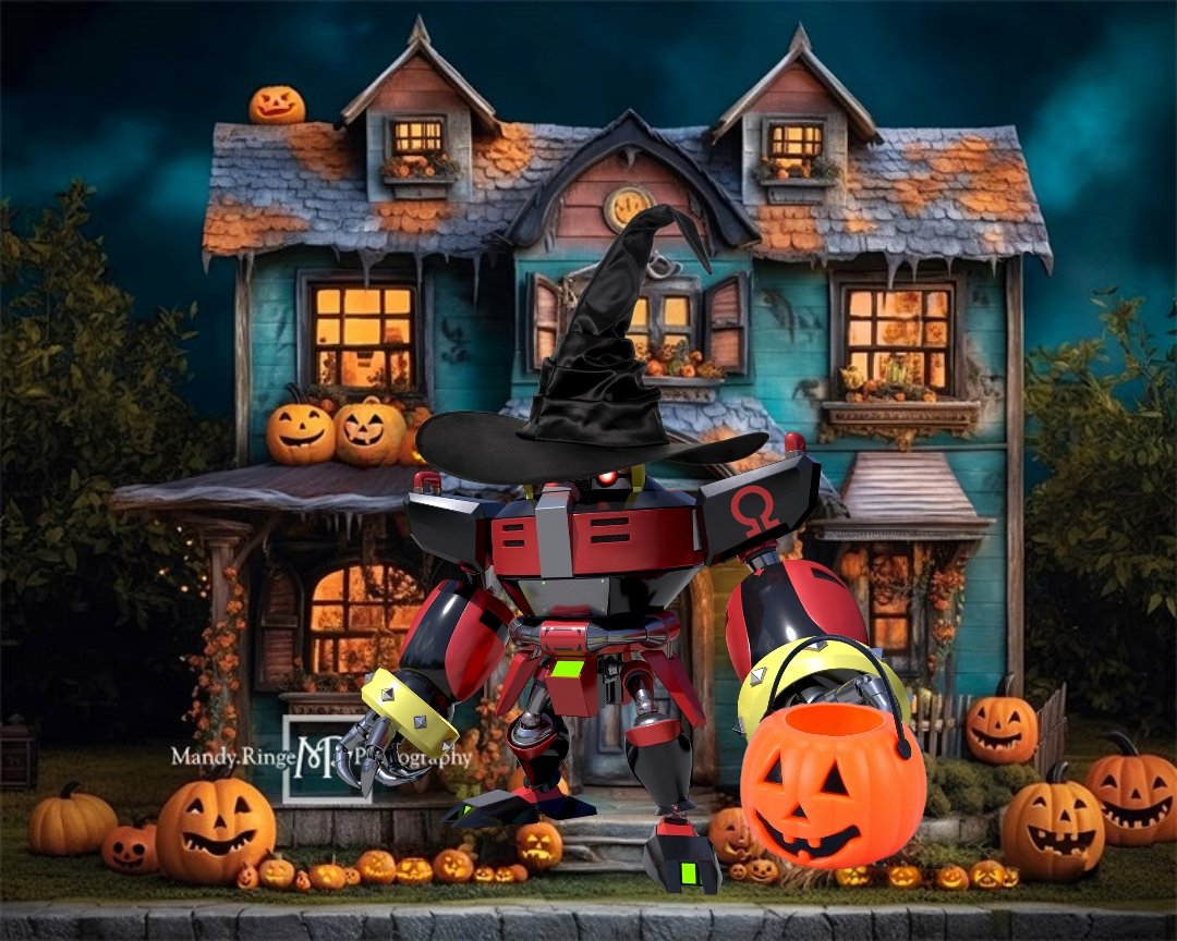 SCANNING FOR CREAM THE RABBIT, BLAZE THE CAT, CHARMY THE BEE, AND AMY ROSE, THE HEDGEHOG SO THEY CAN GO TRICK OR TREATING.