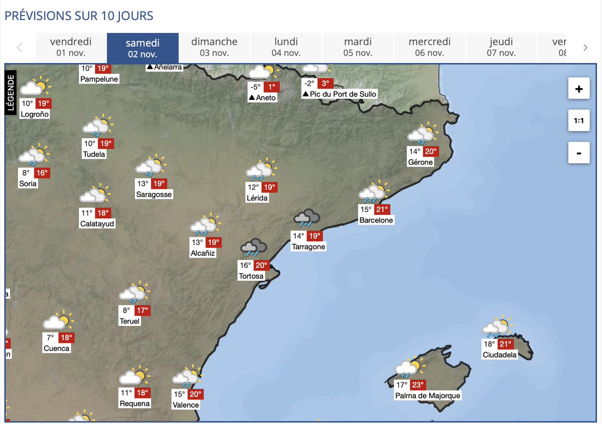 meteonewsSA's tweet image. De nouvelles #pluies par moments #orageuses assez conséquentes sont attendues entre ce vendredi et dimanche entre #Tortosa et #Tarragone en Espagne avec des cumuls qui pourront localement dépasser les 150 l/m2. Prévision ici : met.to/5rxf (nb)